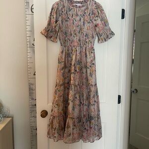 Ivy City Co Multicolor Floral Midi Dress